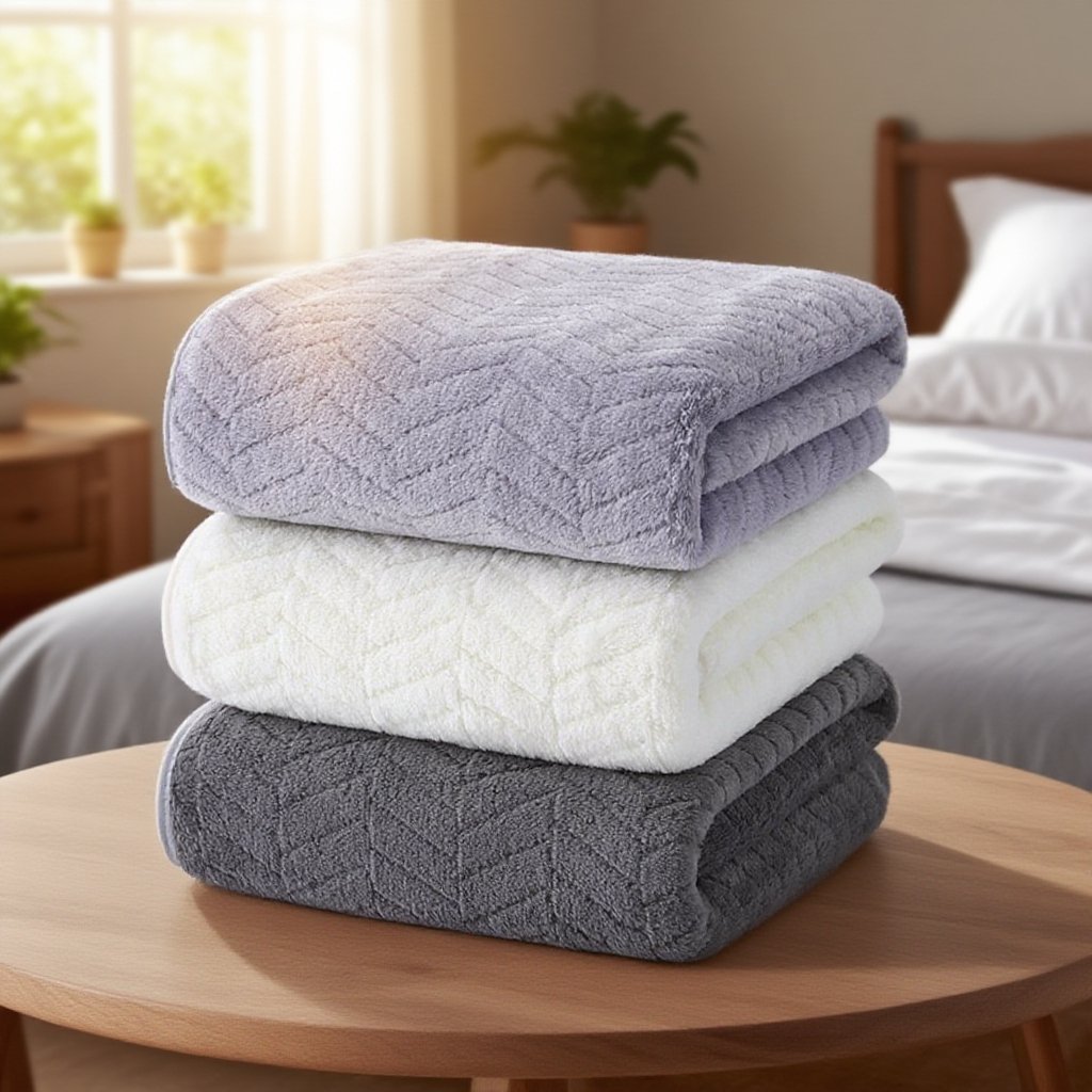 家用珊瑚絨洗臉毛巾柔軟親膚展示圖