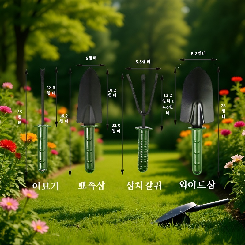 다기능 원예 흙갈이 삽