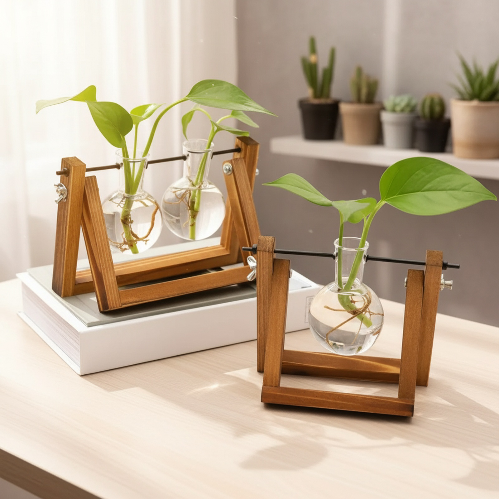 Vase pour fleurs séchées, objet décoratif créatif pour embellir le bureau