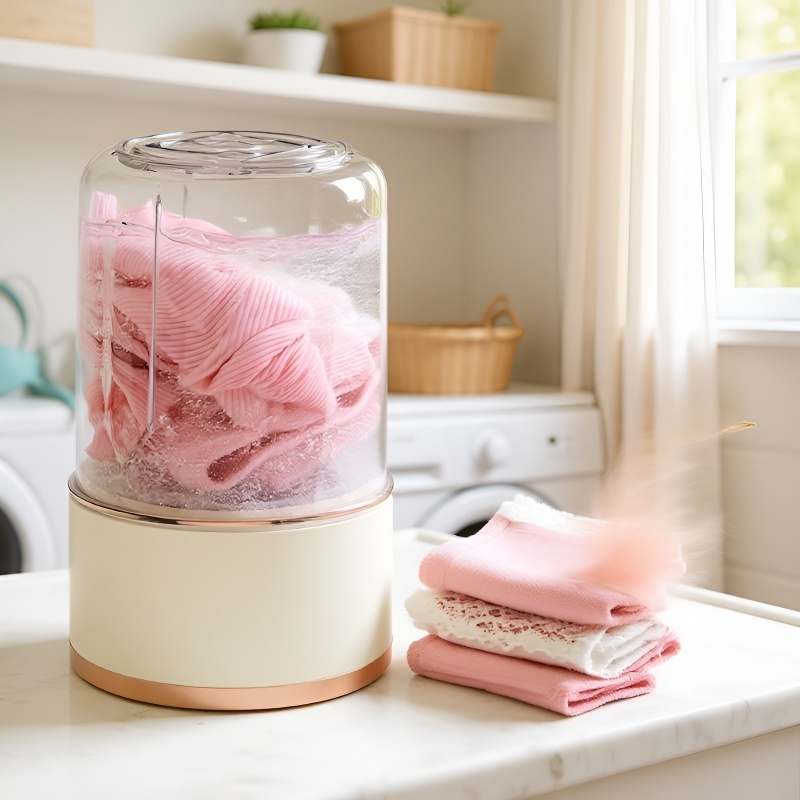 Lavadora portátil para ropa interior con función de carga