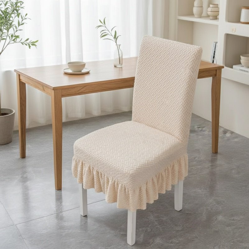 Unique Design Dining Chair Cover, Easy to Clean Non-slip Jacquard Fabric