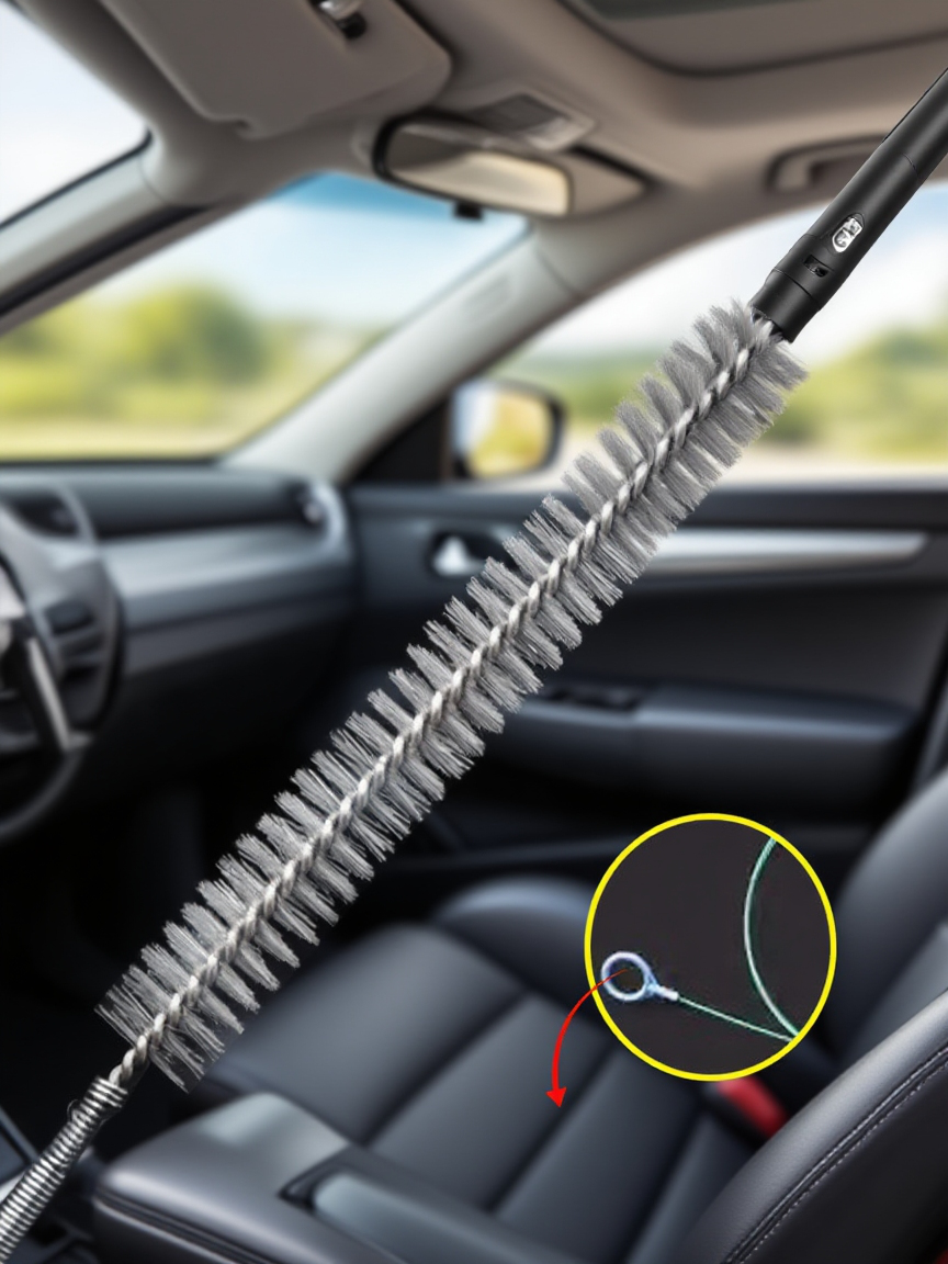 エアコンのドレンホール掃除用ブラシ