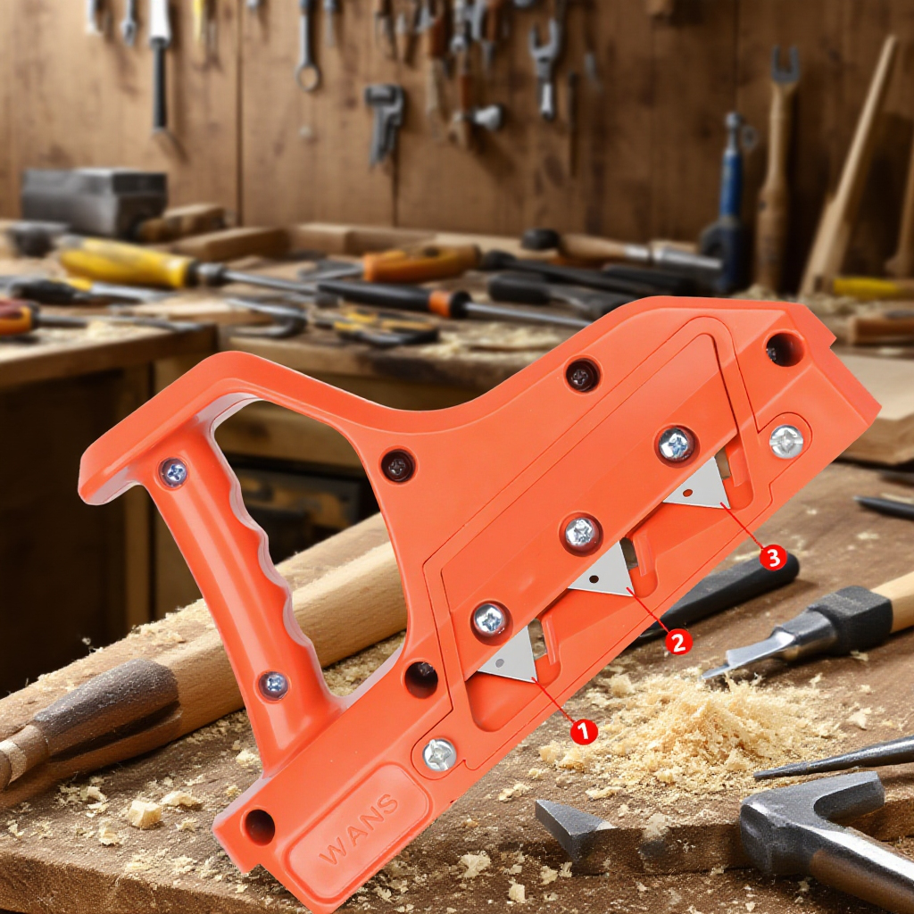 木工用カンナとして使用する様子