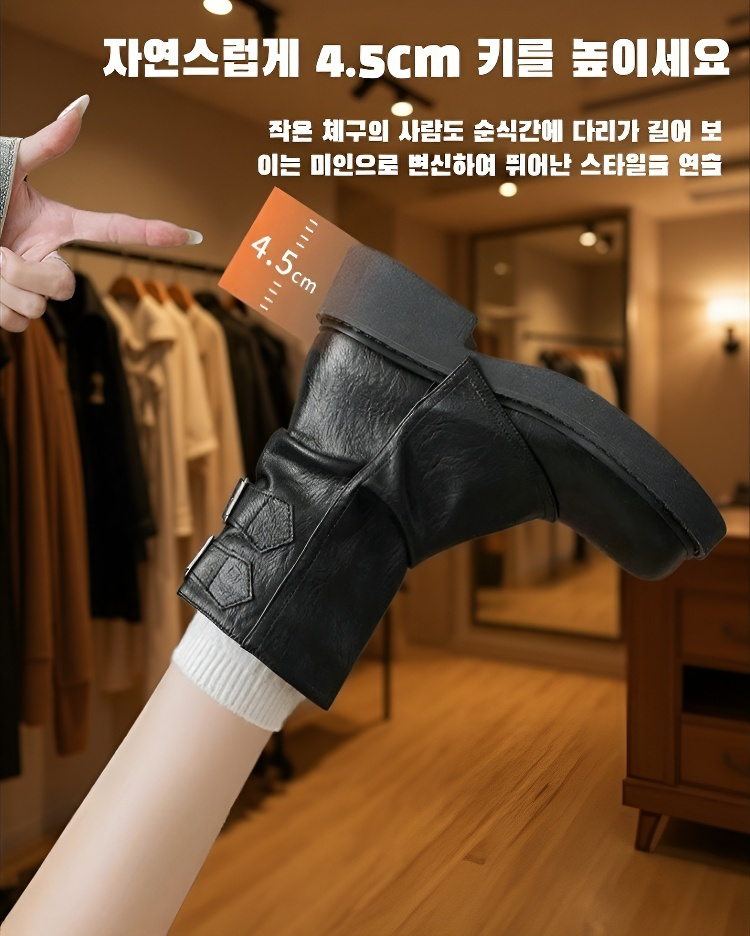 편안한 착용감의 여성 앵클부츠 상세 이미지