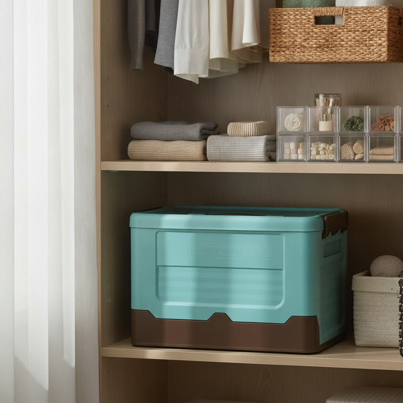 Boîte de rangement pliable grande capacité, organiseur multifonction pour la maison