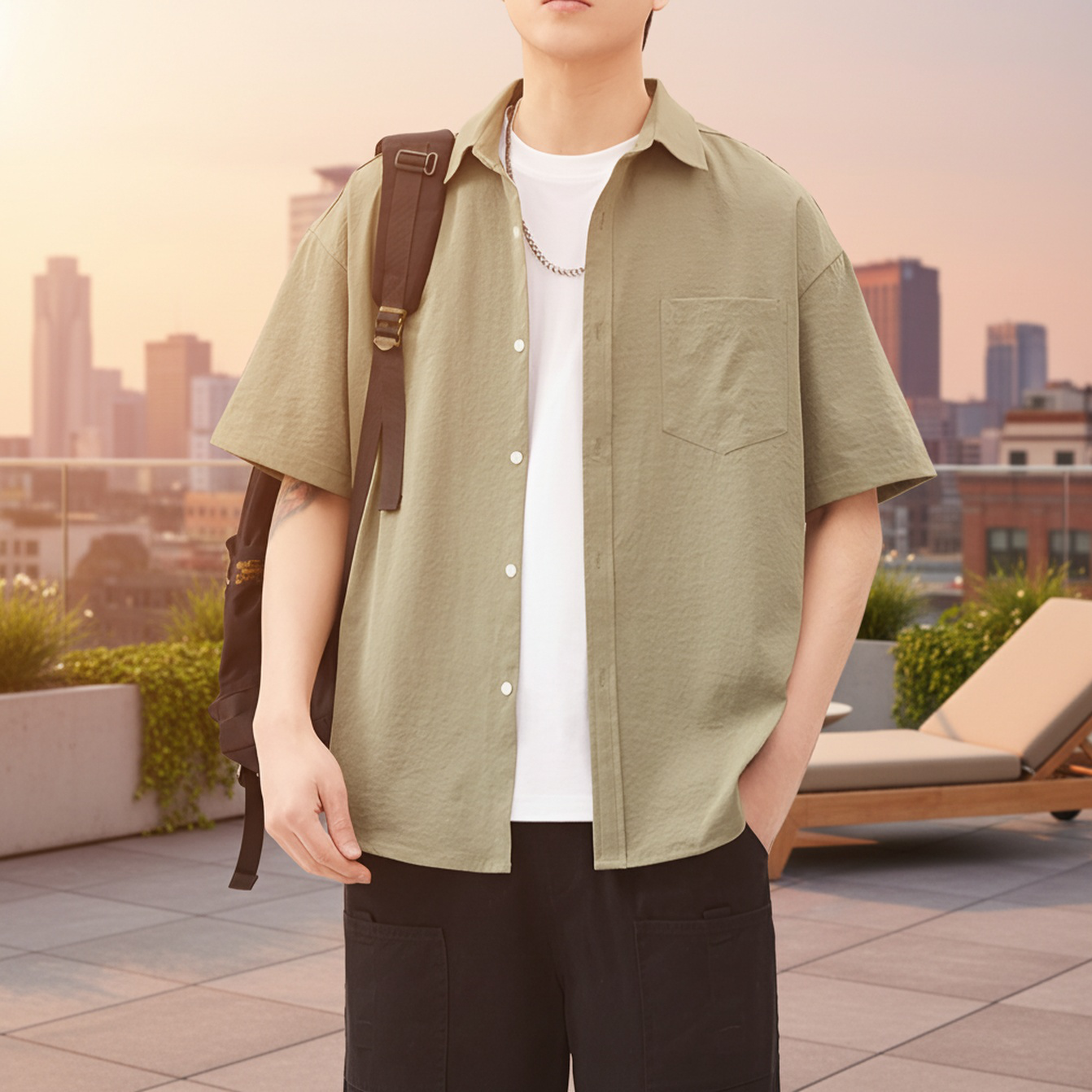 한국 남성 패션 셔츠 티셔츠