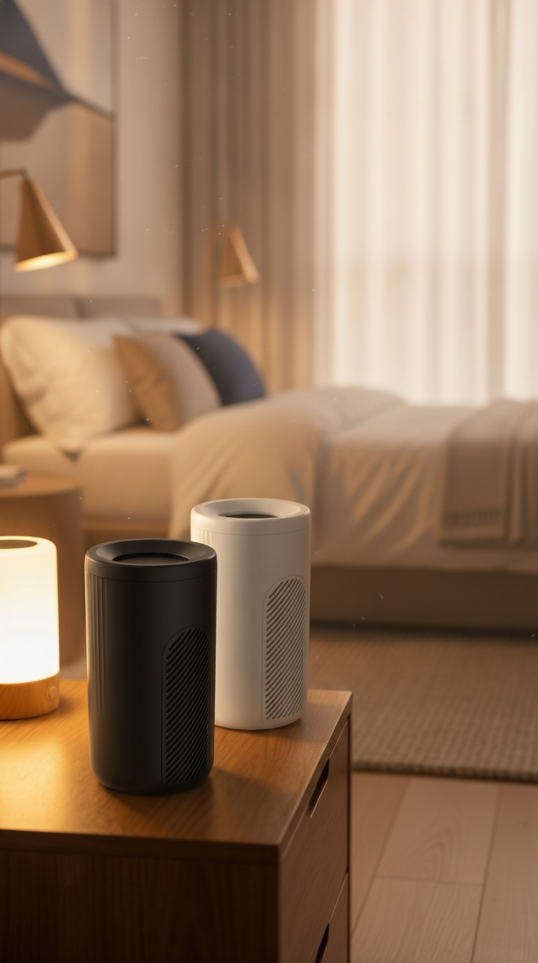Lightweight portable air purifier for bedroom