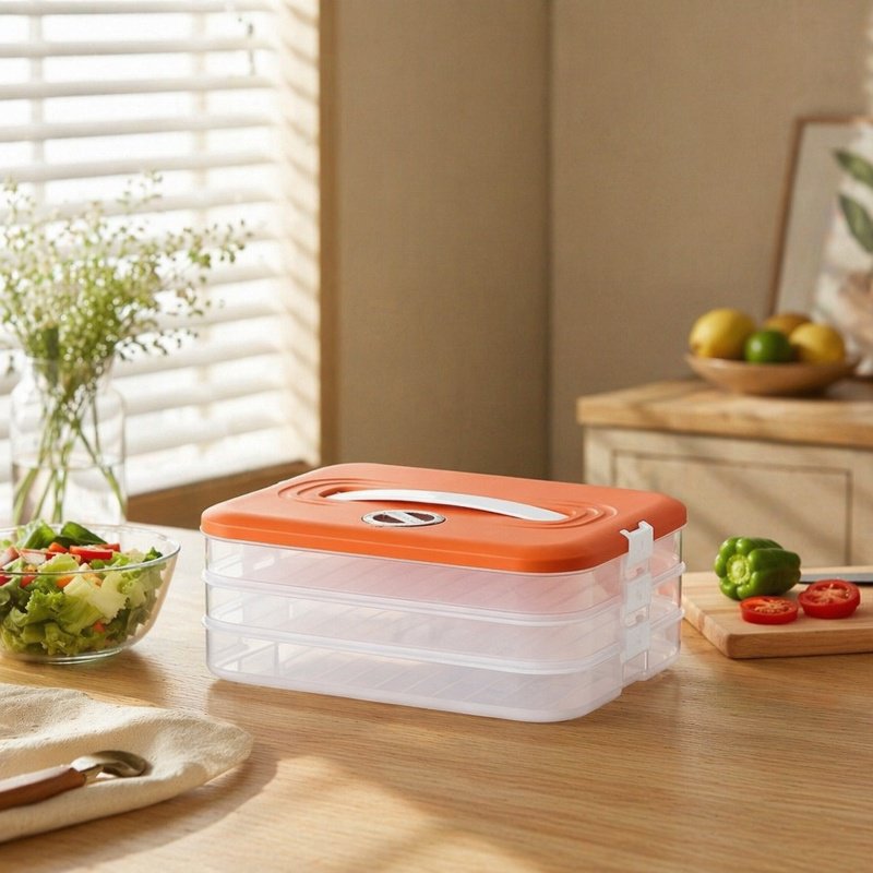 Caja de almacenamiento de alimentos congelados de varias capas