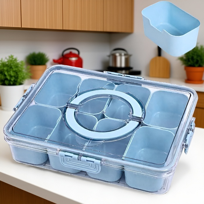 Caja organizadora de especias para cocina con tapa