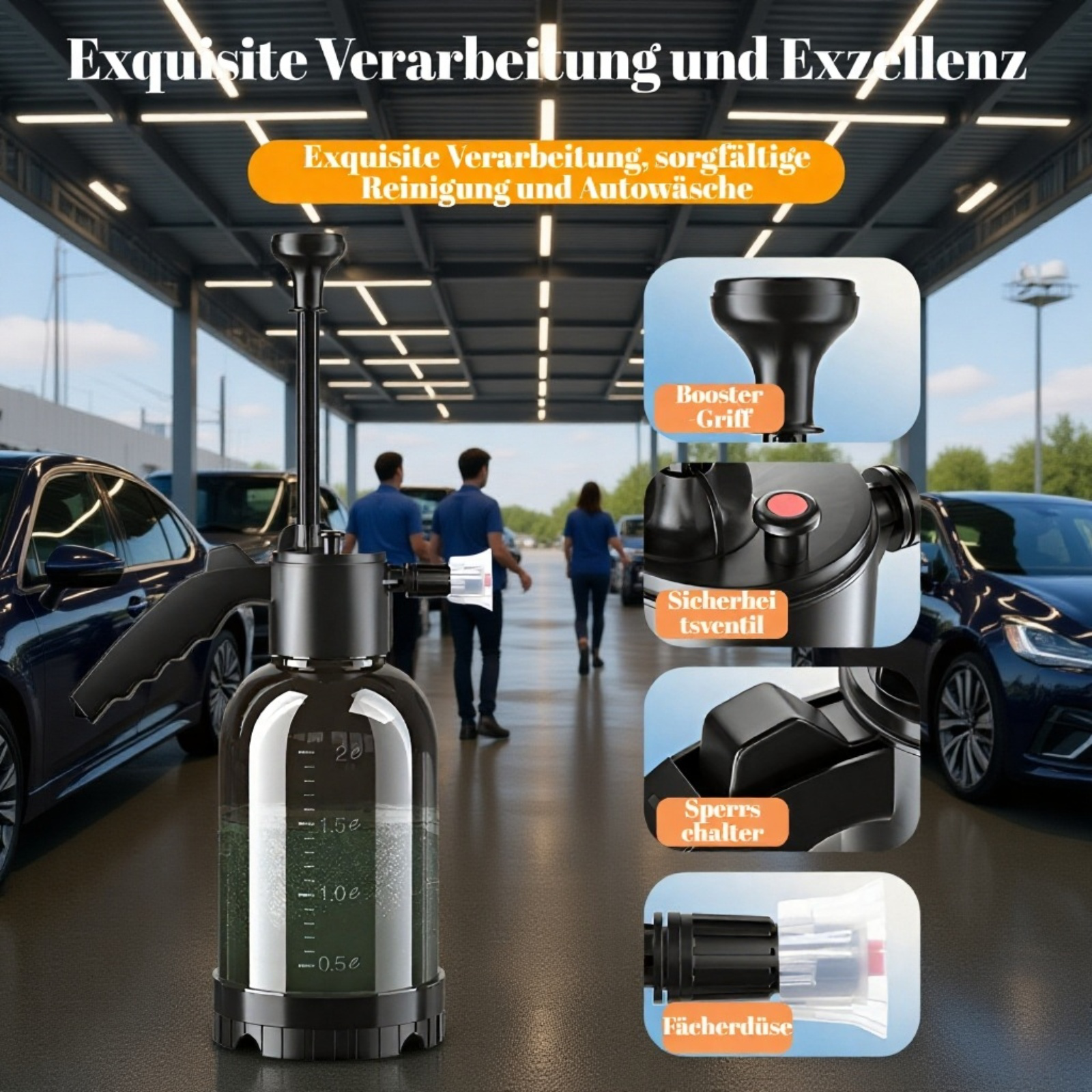 Hochdruck Druckluft-Autosprüher