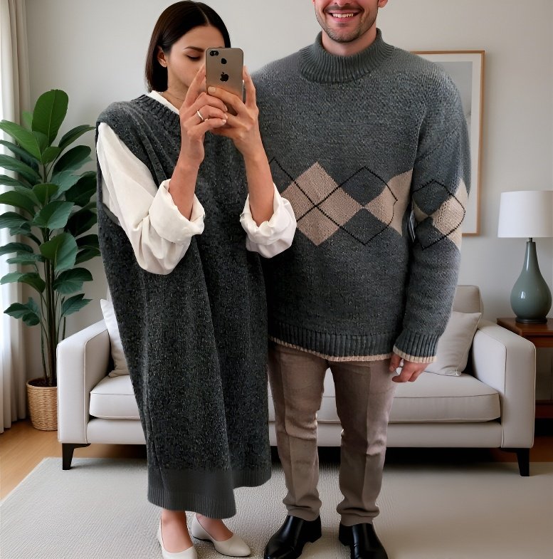 베스트 롱 니트 스커트 여성 카디건 원피스 니트 원피스