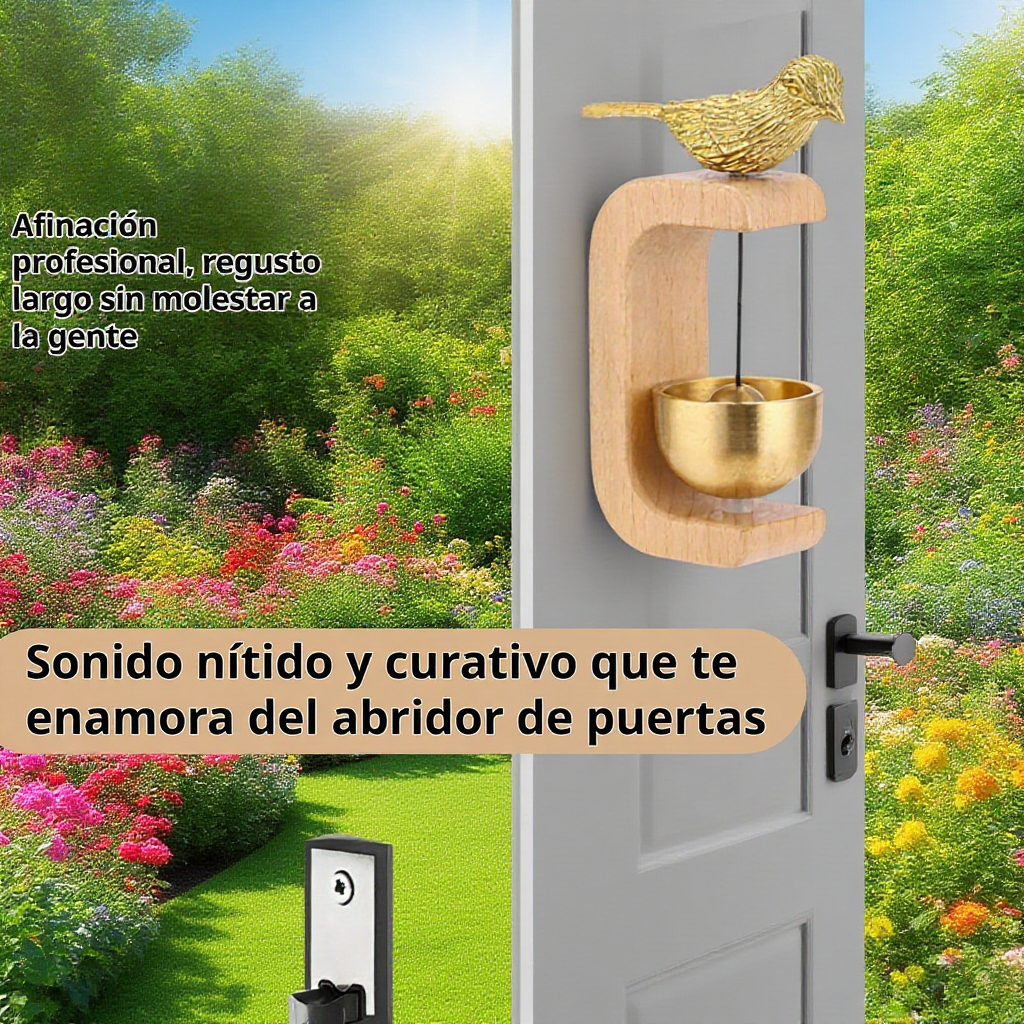 Campanilla de viento creativa de dopamina de latón para colgar en el dormitorio