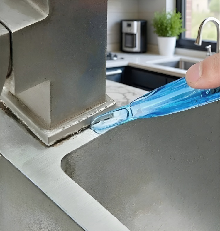 Utensilio de cocina raspador limpiando superficie