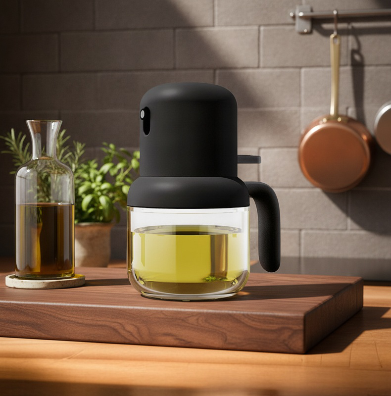 Home kitchen high pressure oil sprayer bottle