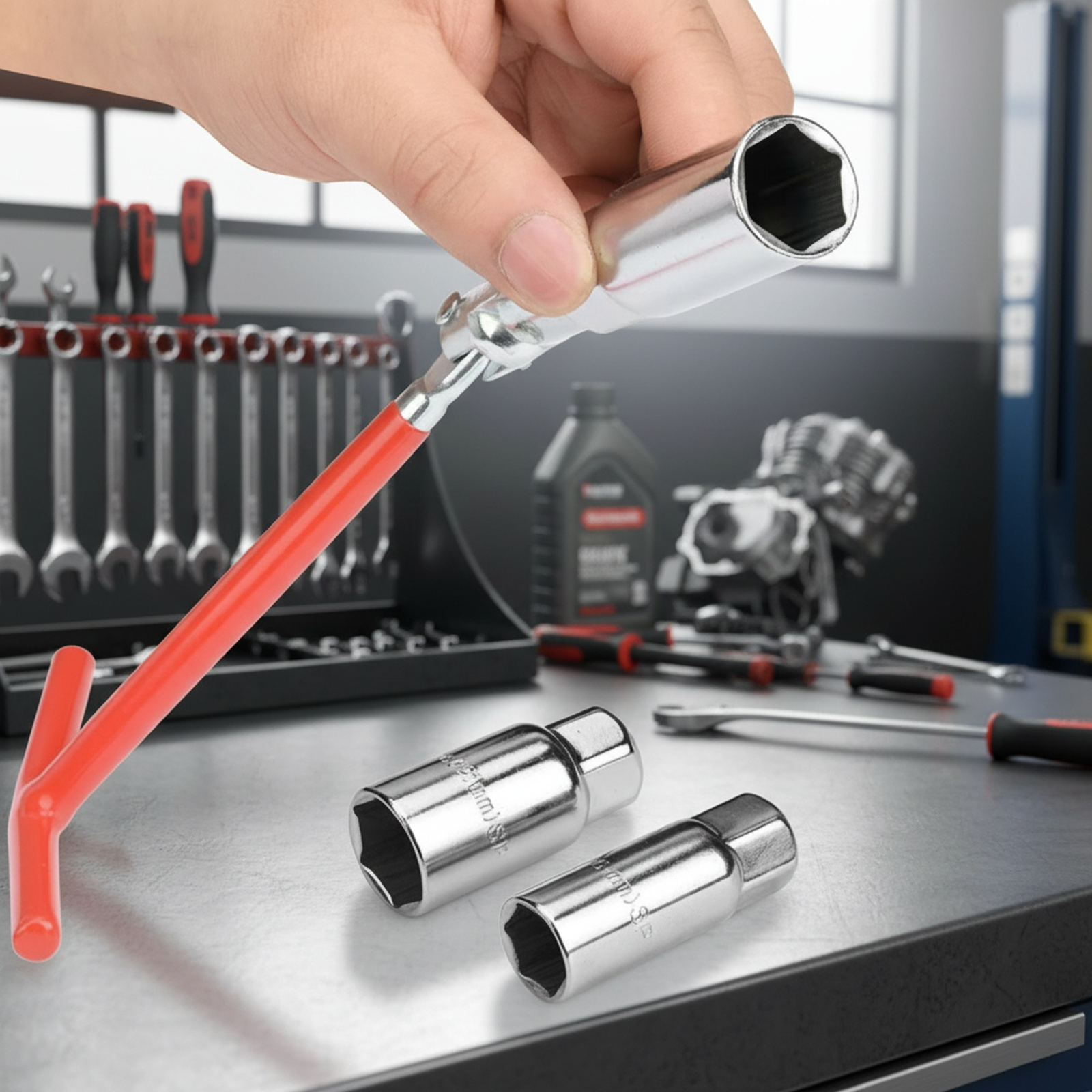 Douilles universelles pour bougie d'allumage, 16mm/21mm, réparation automobile