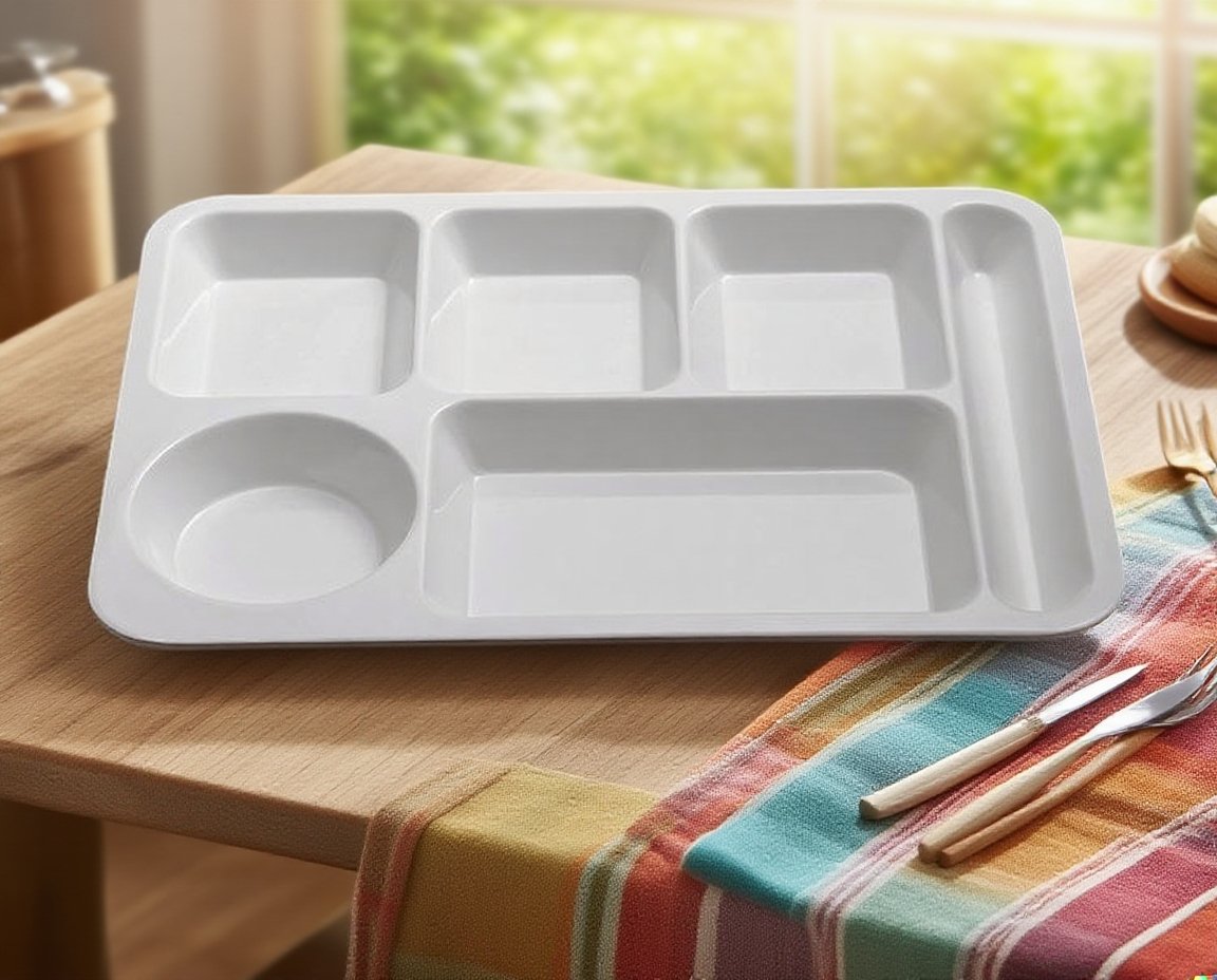 어린이 급식 전용 플라스틱 식판