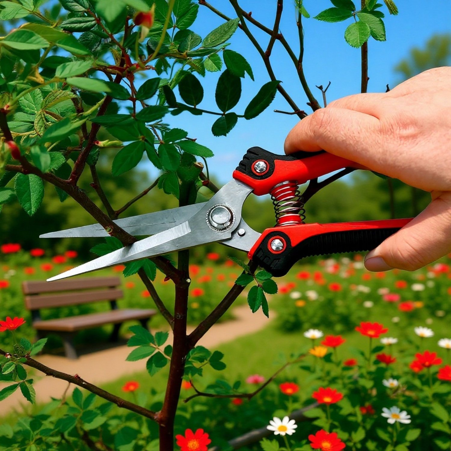 Accesorio esencial para poda de plantas y arbustos