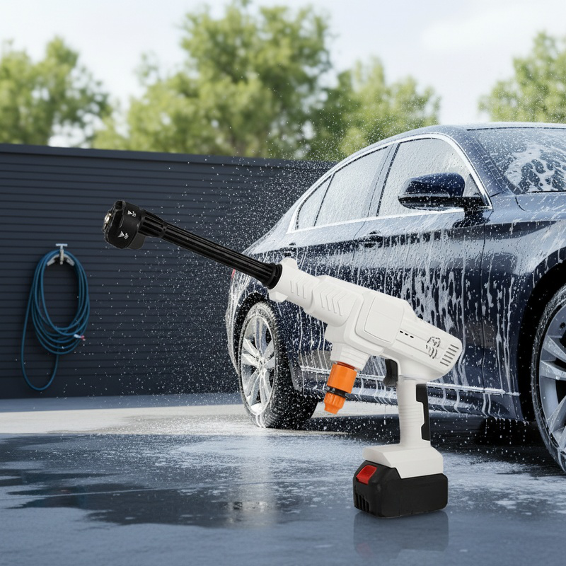 JMY-Car car washer spraying high-pressure water