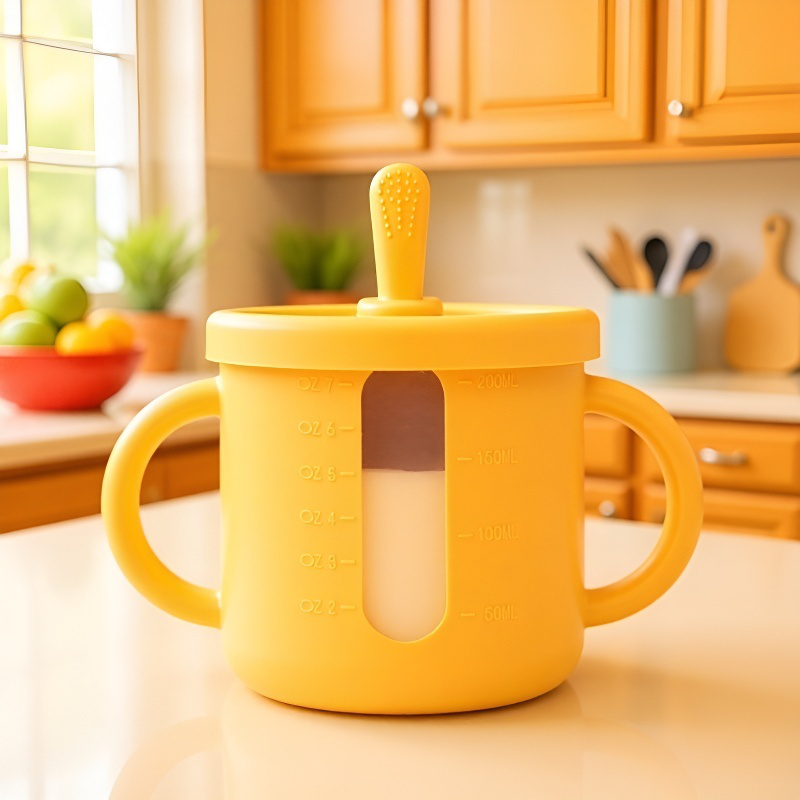 Transparent Silicone Mug Mug Food Grade Outdoor Silicone Transparent