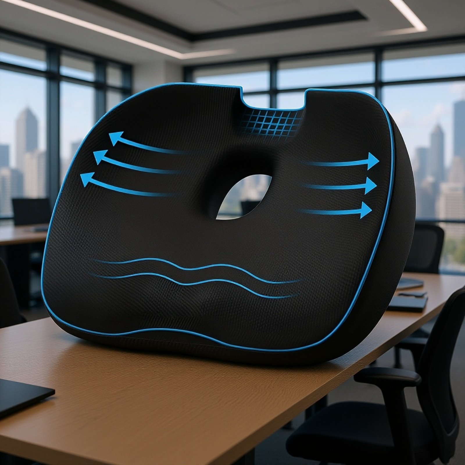 Ganzjahres-Memory-Schaum-Bürostuhlkissen für langes Sitzen