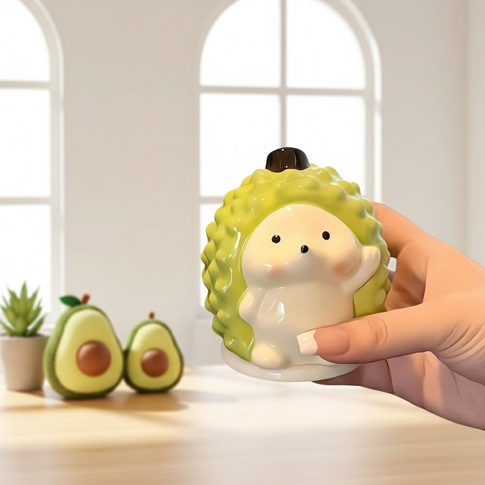 Creative hedgehog ceramic toothpick holder on dining table
