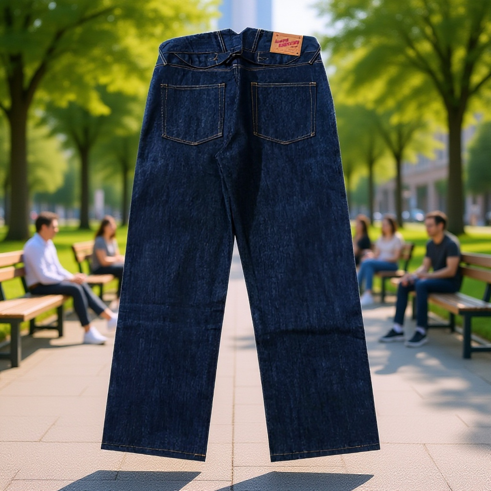 オリジナルセルビッジストレートデニムパンツ