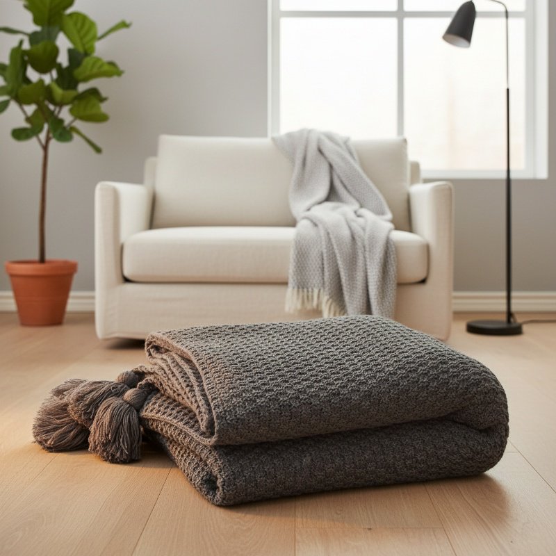 Home Office Scandinavian Knitted Woolen Leisure Blanket