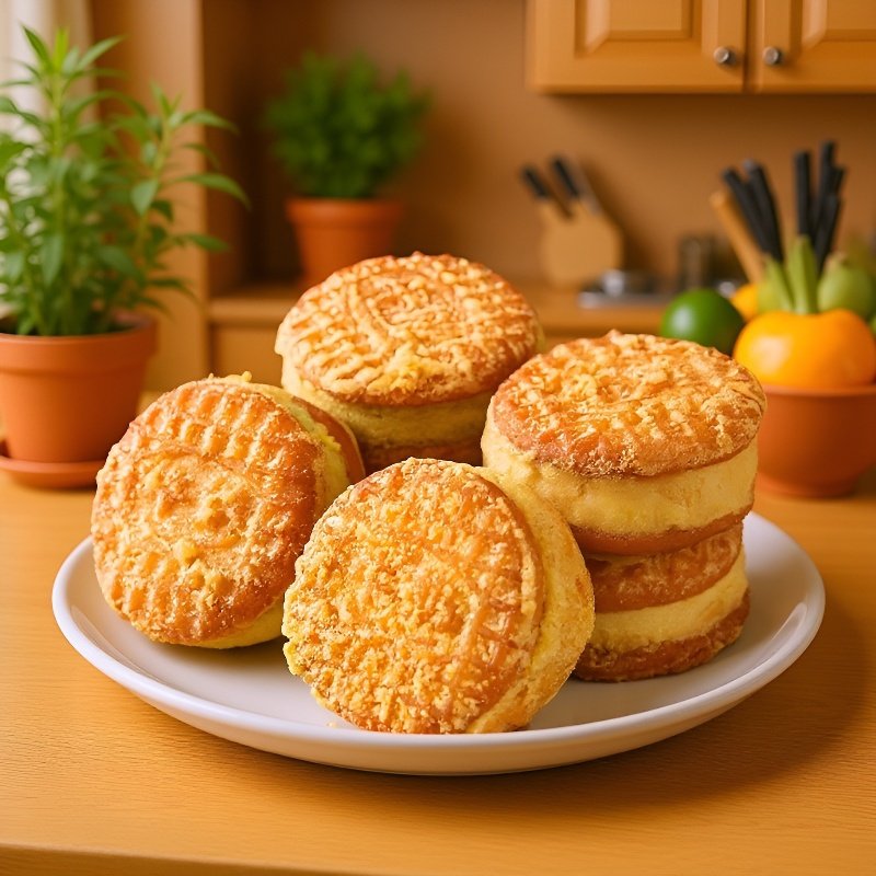 수제 대만식 밤 녹두 케이크 디테일