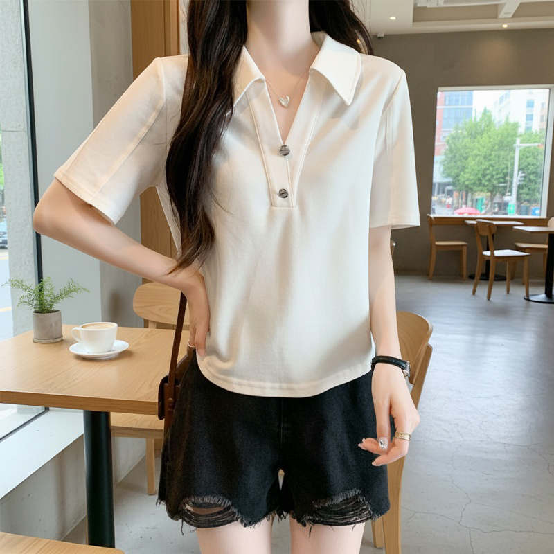 편안한 빅사이즈 반팔티 측면 이미지