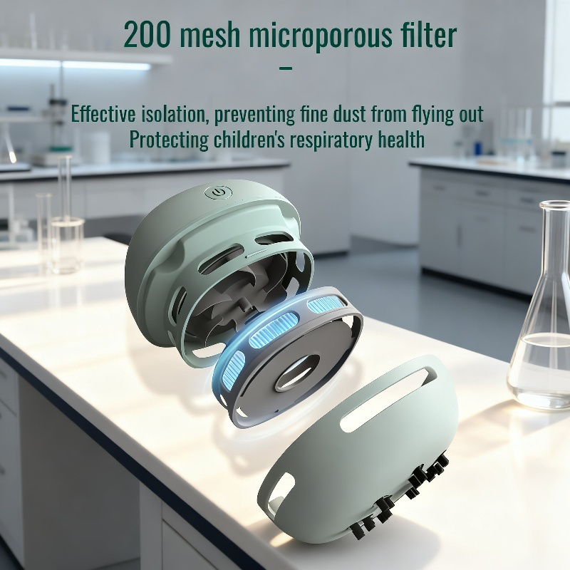 Desktop Vacuum Cleaner Rechargeable High-Suction Handheld Desk & Keyboard Mini Cleaning Device