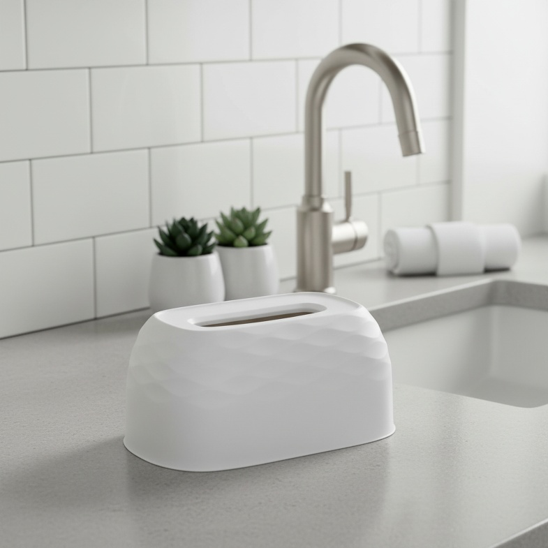 Multifunctional Water Ripple Tissue Box Wall-mounted Desktop Paper Box