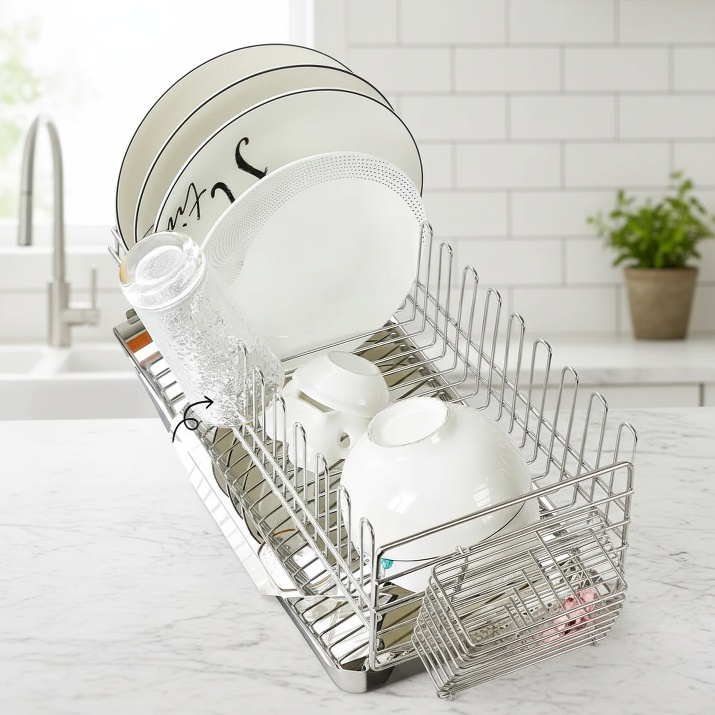 Fácil limpieza del escurridor de utensilios de cocina