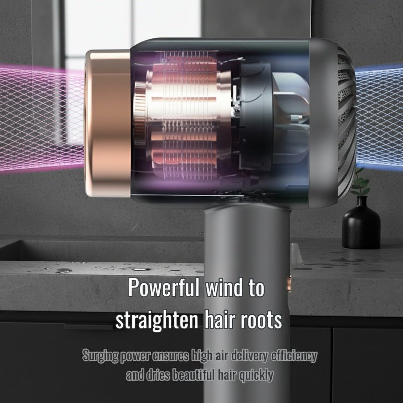 High-Speed Cordless Ionic Portable Hair Dryer