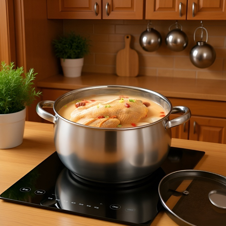 Pot à pommes épaissi en acier inoxydable SL304