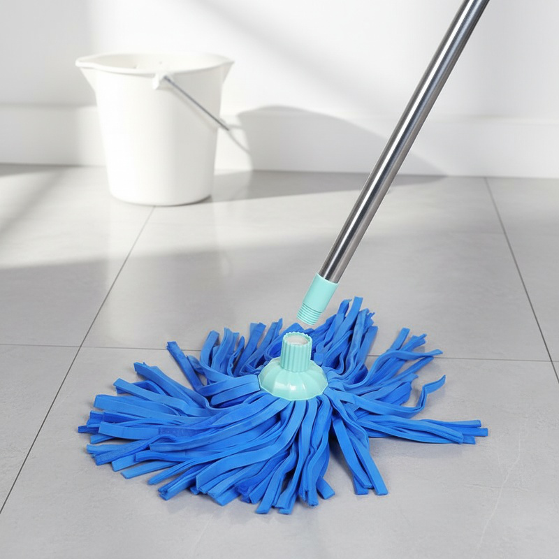 Water buckskin round head nonmarking mop Clean floors without hurting them Oldfashioned mop head