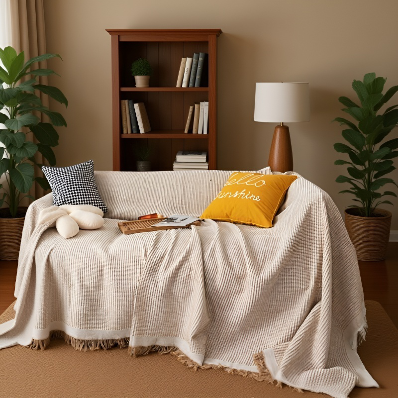 ソファカバーカバーフルカバー綿糸ユニバーサルソファブランケットカバータオル フルカバーソファ