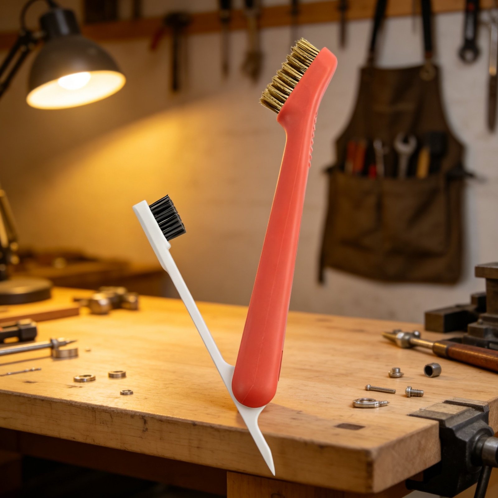 Cepillo colgante especial para grasa en esquinas difíciles de la cocina