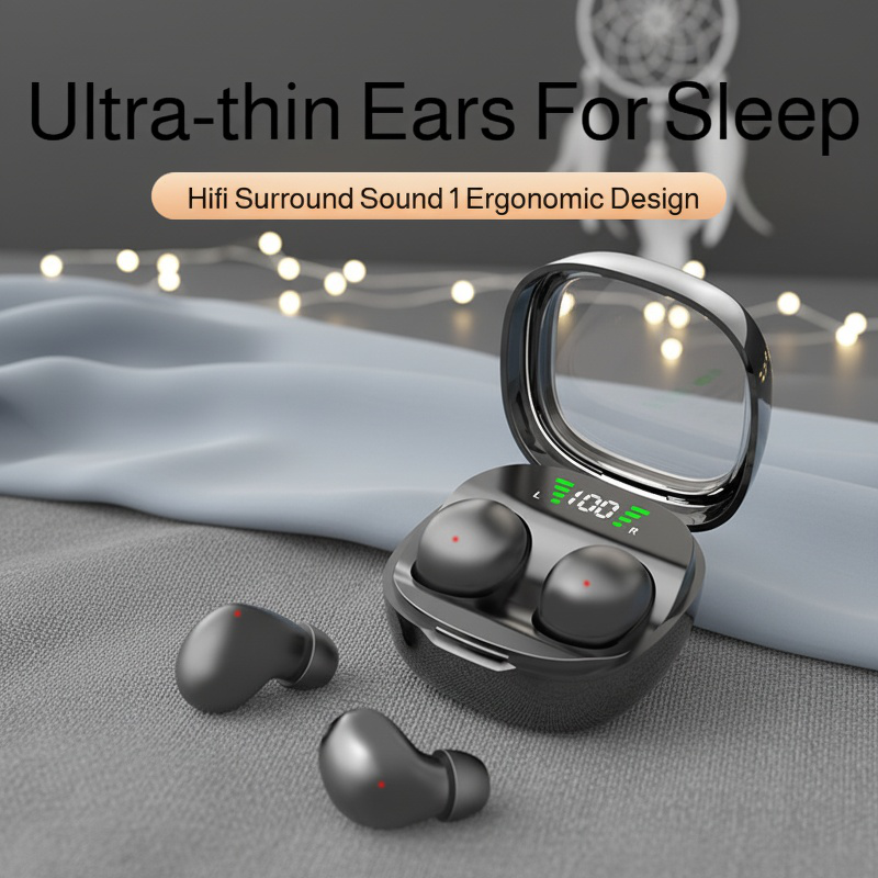 Ultra-mini wireless Bluetooth earbuds for sleep, ultra-thin, painless, comfortable for side sleeping