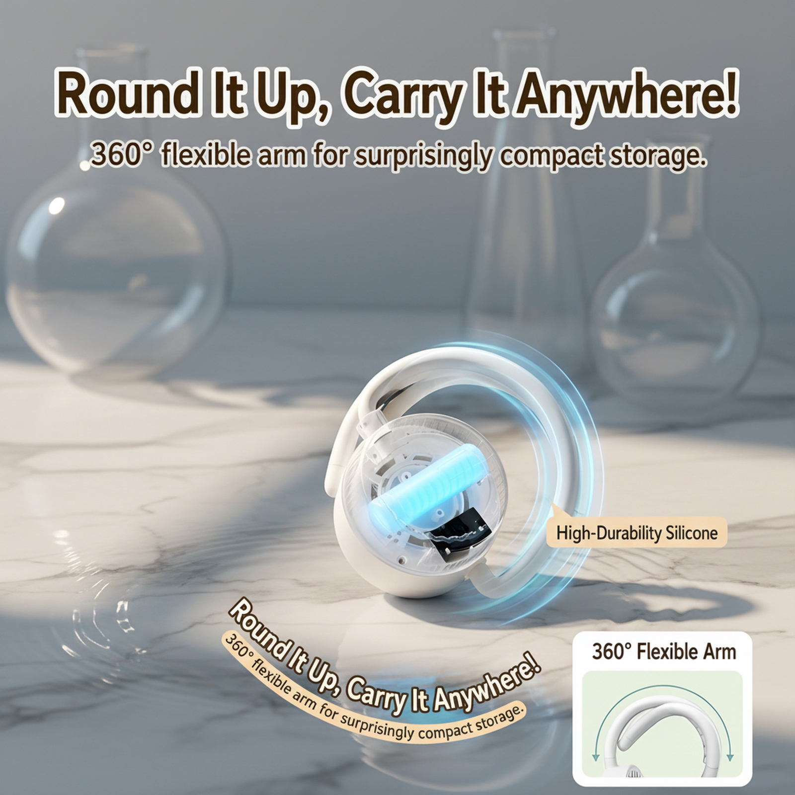 Portable Foldable Bladeless Personal Fan