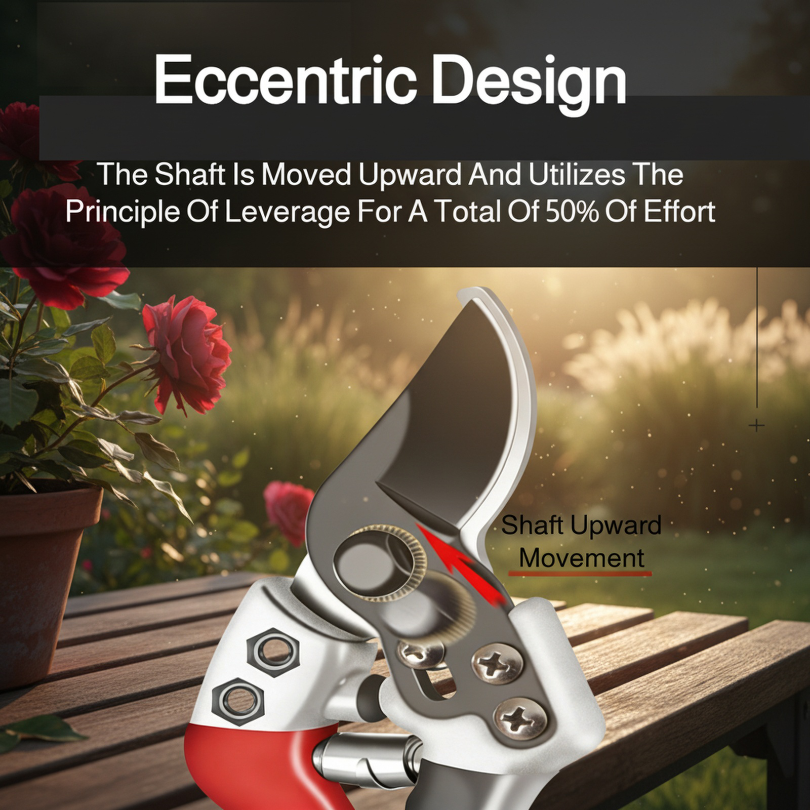 Gardening Pruning Shears, Garden Trimming Tool, Suitable for Branches and Flowers