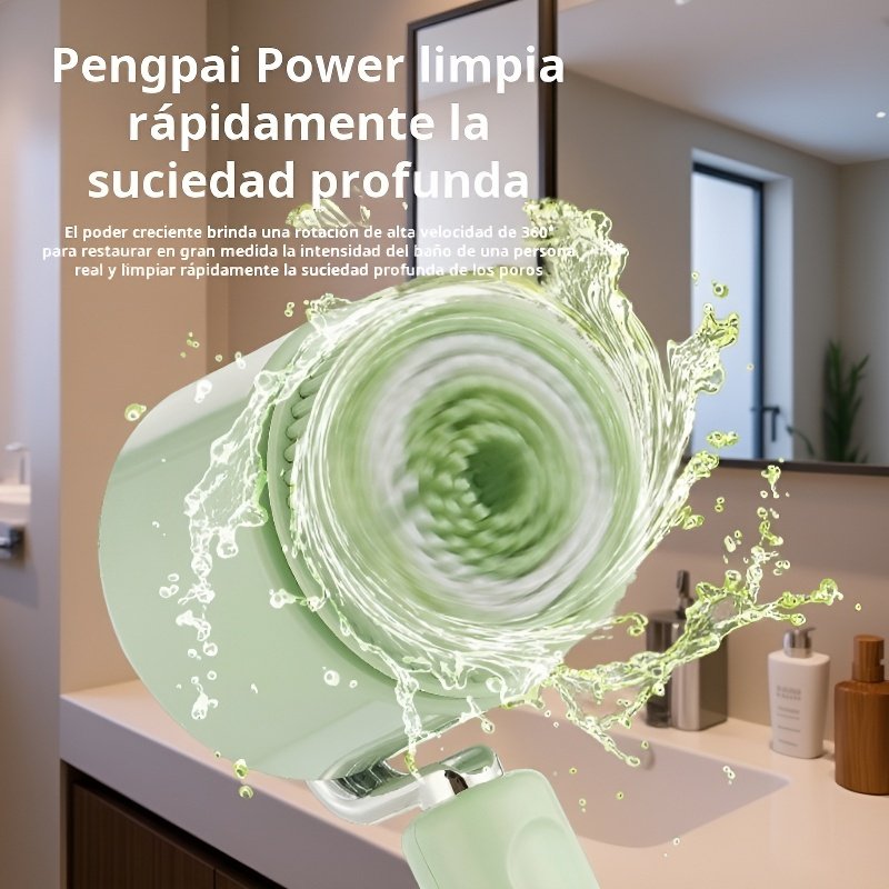 Cepillo de baño eléctrico de mango largo, artefacto para frotar la espalda, instrumento de baño para