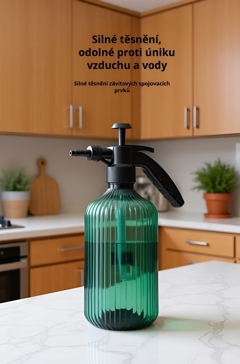 Detailní pohled na trysku zahradního postřikovače