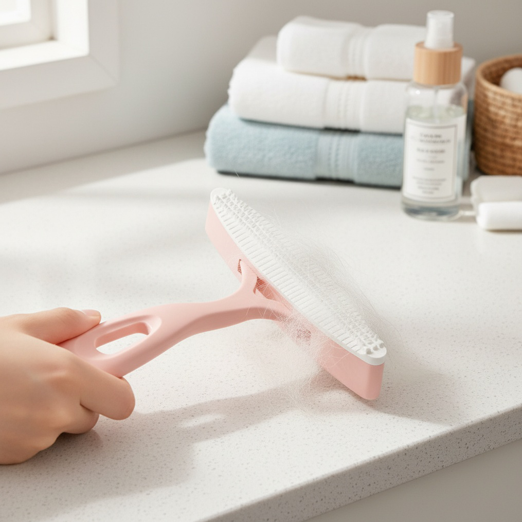 Rasoir anti-bouloche double face pour vêtements en laine et poils de chat