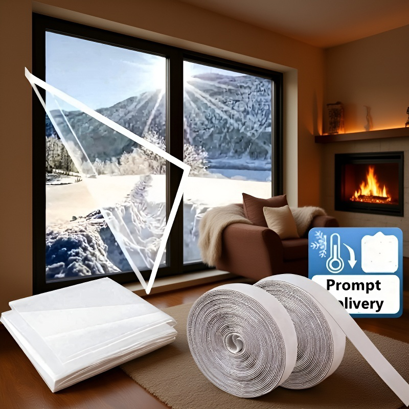 투명 절단 가능한 창문 단열 키트 