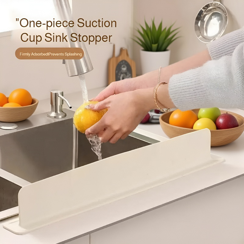 Household silicone splashback protecting stove area from oil splashes