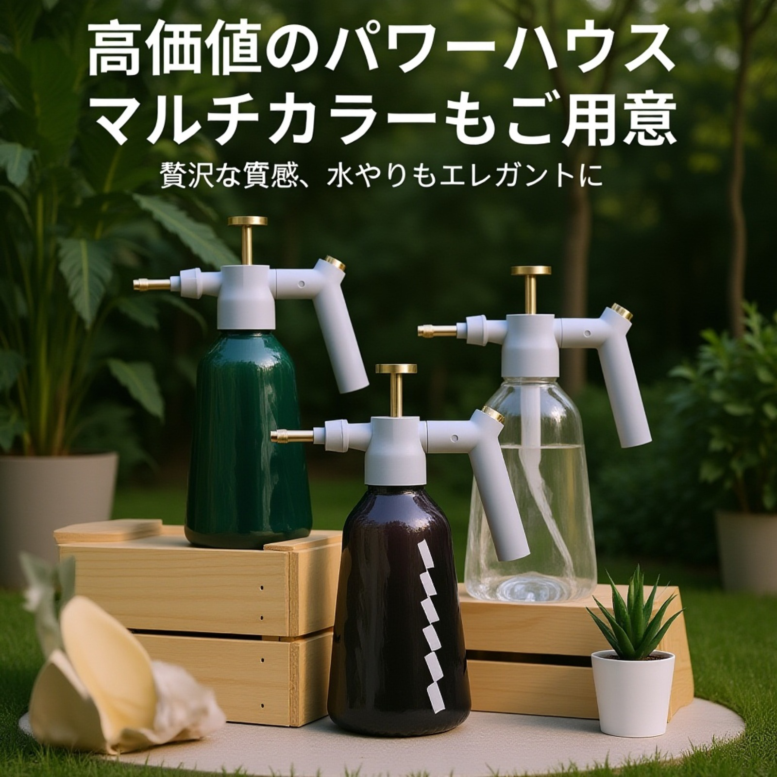 家庭用消毒スプレーボトル 圧力式水やりポット