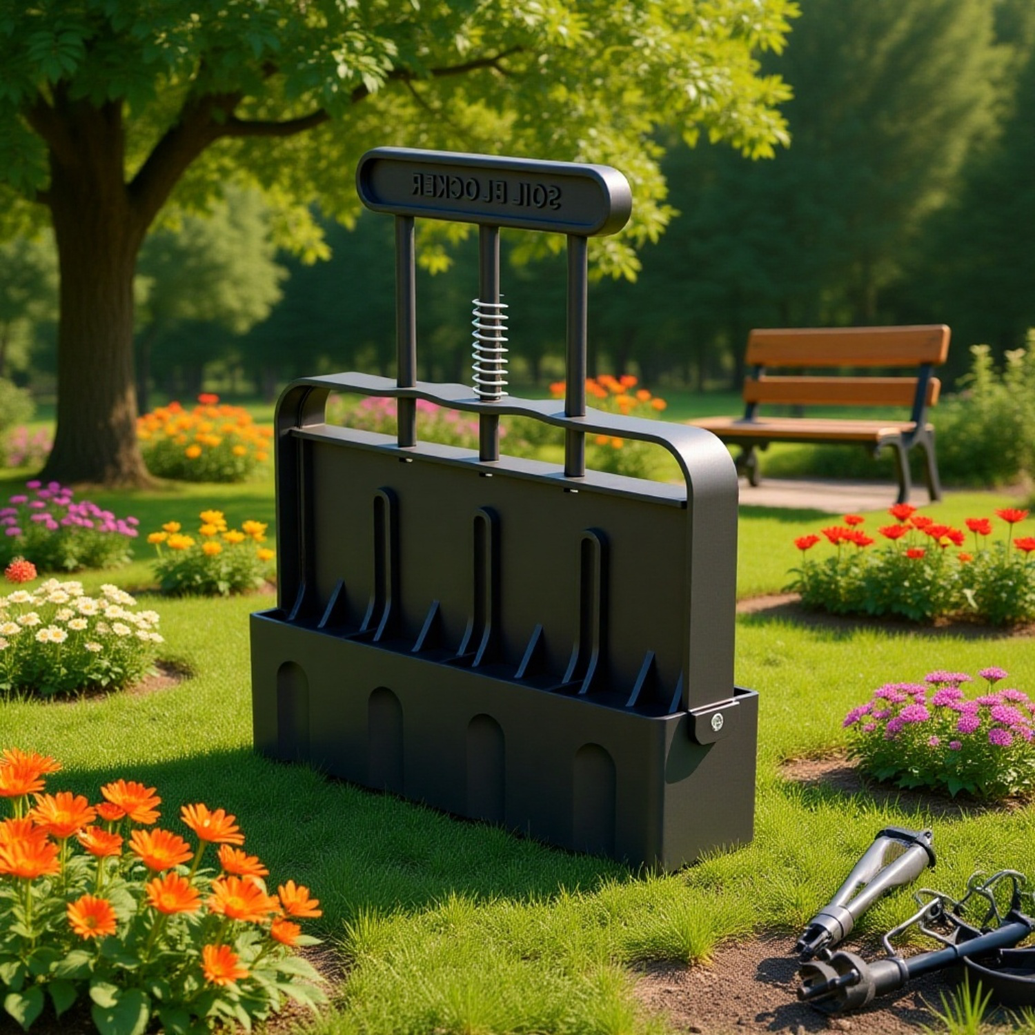 Kézi talajtömb készítő kerti vetőeszköz palántanevelő forma