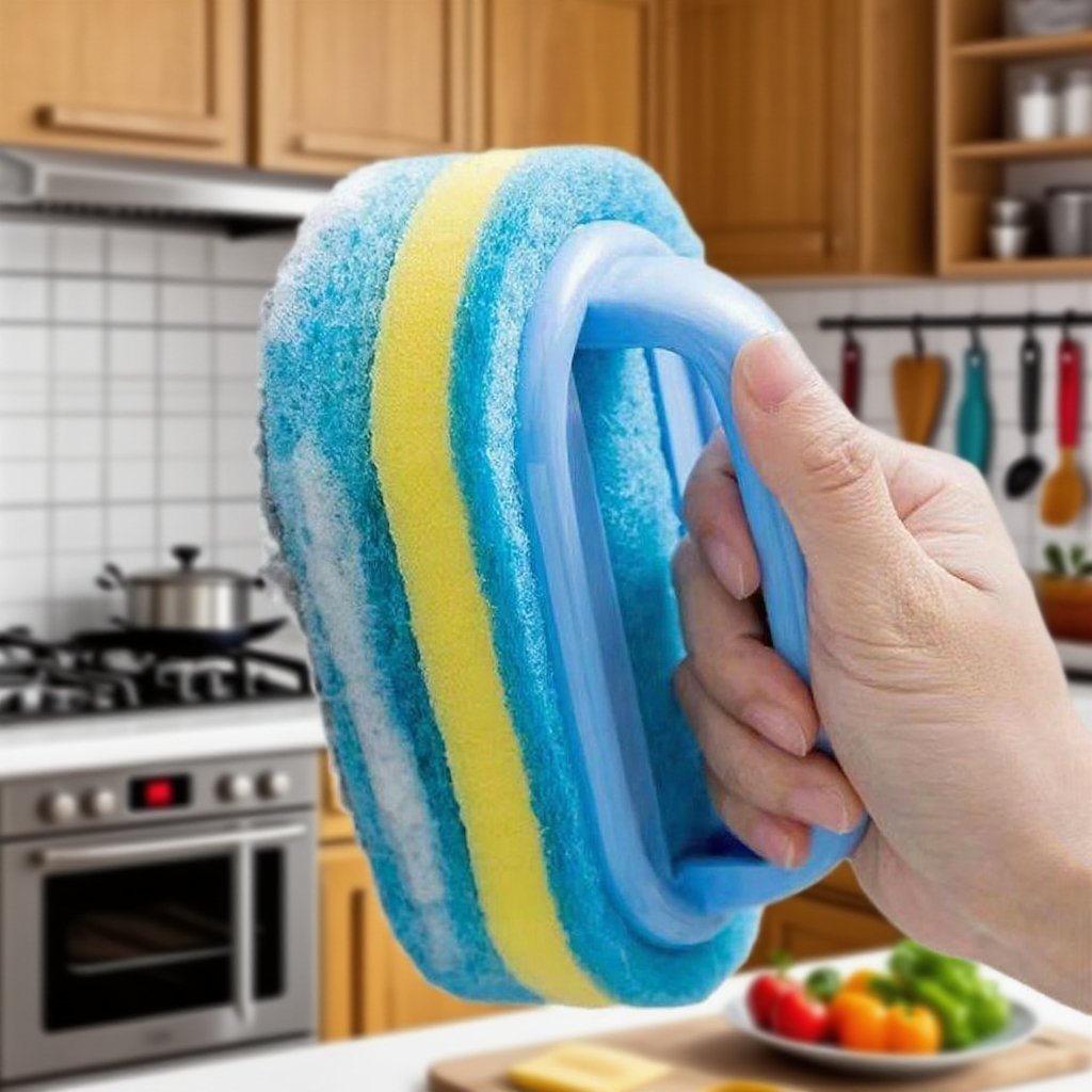 주방 청소 두꺼운 스펀지