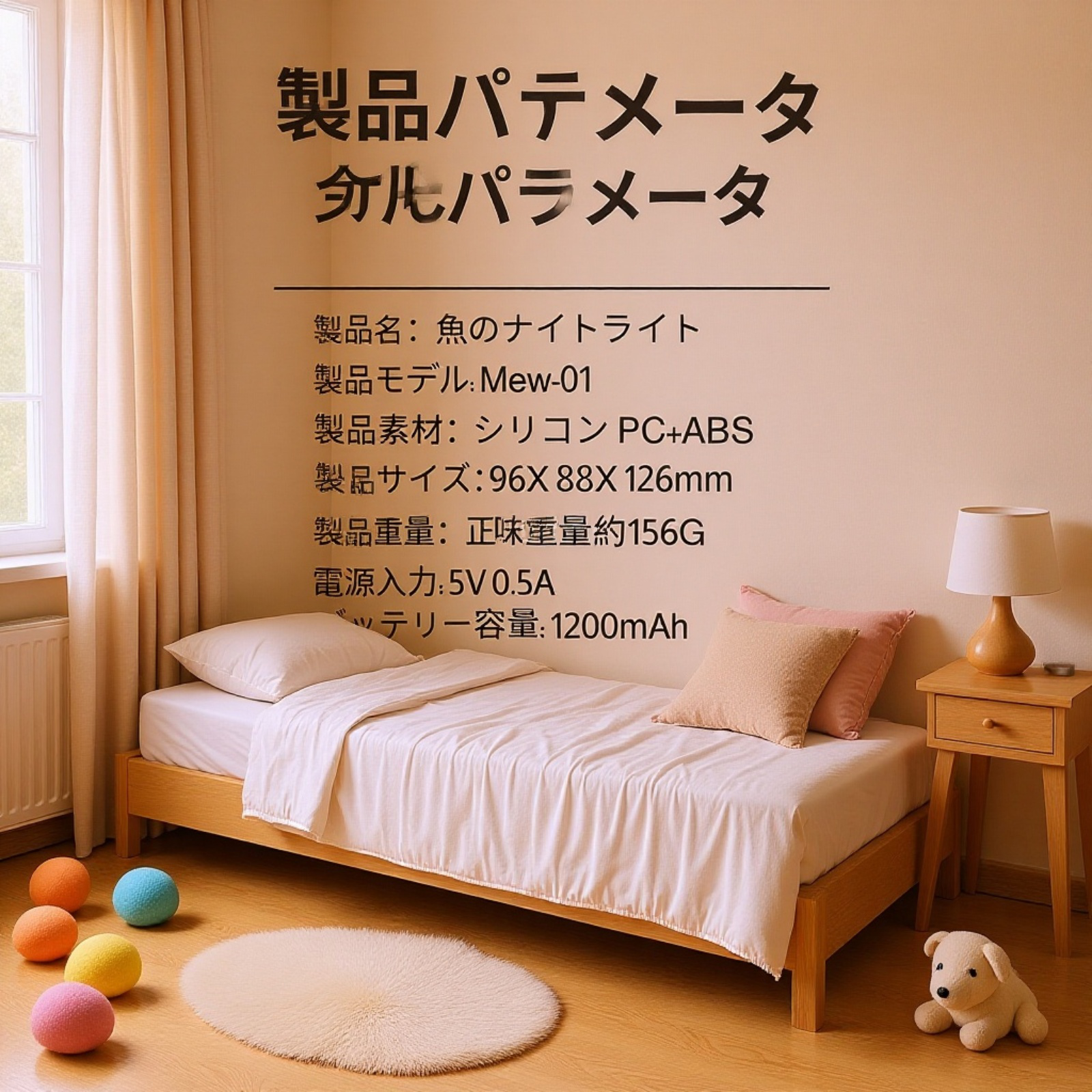 プレゼント向けかわいいアヒルランプ ギフト包装例