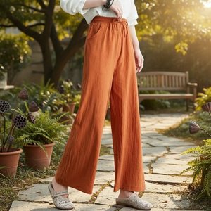 면마 와이드 팬츠